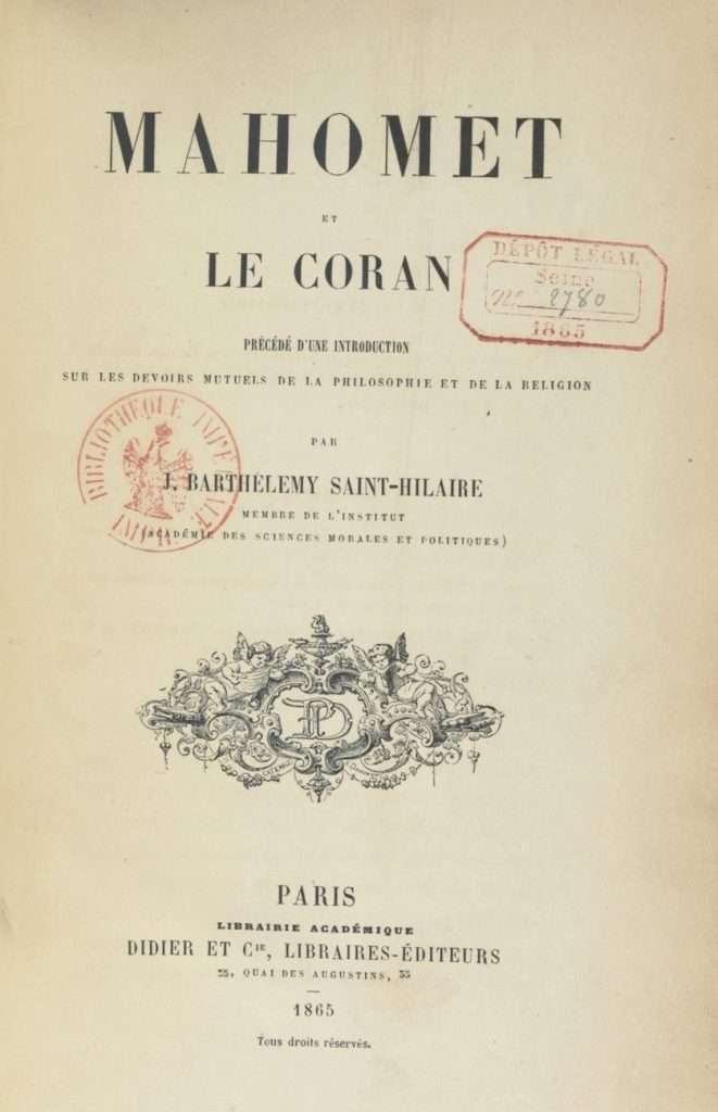 couverture livre mahomet et le coran